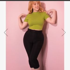 CAPRI PANTS IN BLACK - VIXEN BY MICHELINE PITT